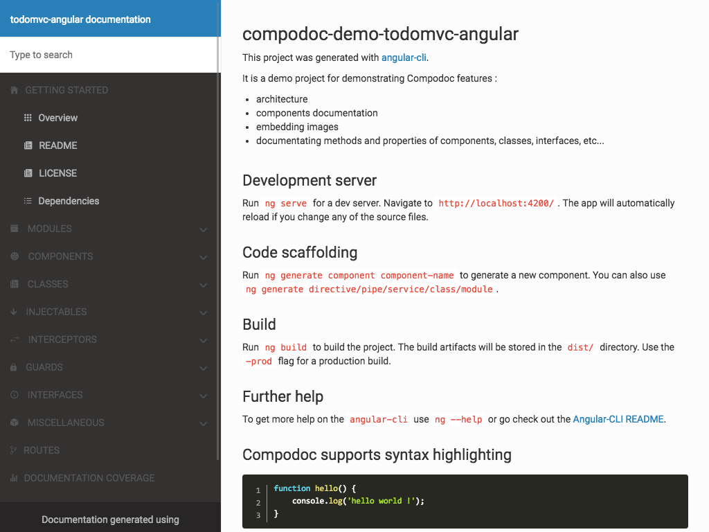 Compodoc The Missing Documentation Tool For Your Angular Application